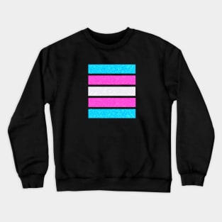 Trans Pride flag floral Crewneck Sweatshirt